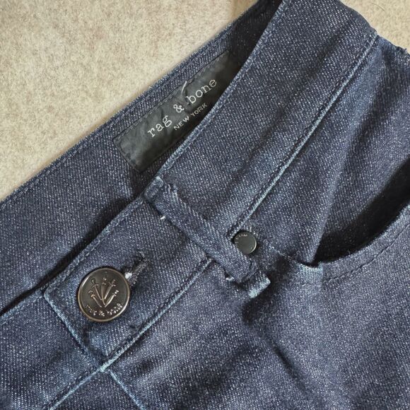 Rag and Bone Japanese cigarette leg jeans women’s 27 dark wash high rise skinny - Picture 1 of 13